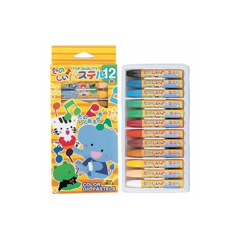 Set 12 bút sáp dầu tô màu cho bé