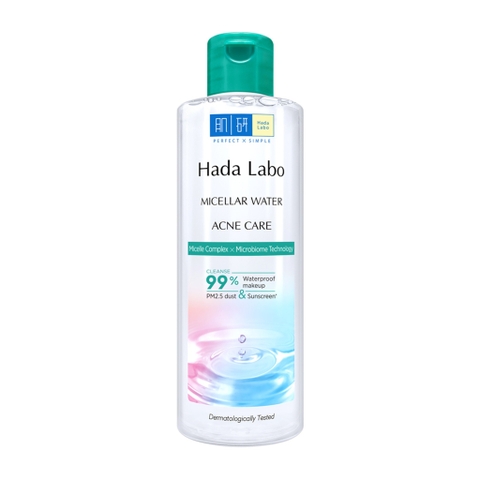 Nước tẩy trang sạch sâu cho da mụn, nhạy cảm Hada Labo Micellar Water Acne Care 240ml