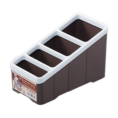 Khay đựng bút, điều khiển 4 ngăn màu nâu