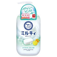Sữa Tắm Hương Chanh Cow Milky Body Soap 500ml - Hàng Nhật nội địa