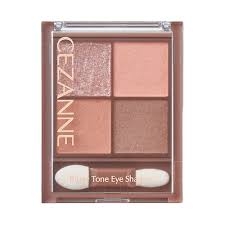 Phấn mắt 4 màu Cezanne Beige Tone Eye Shadow 02 ( Tone hồng đất) - Hàng Nhật nội địa