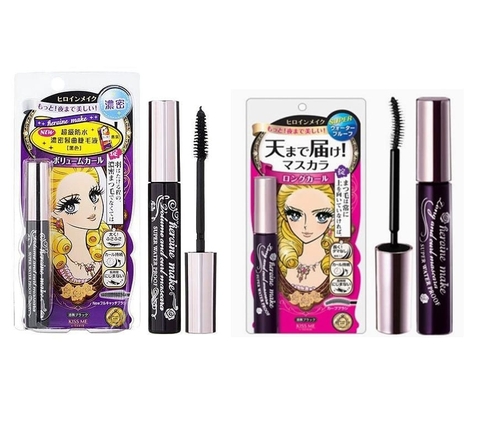 Set Mascara Kẻ Mắt và Tẩy Trang Mascara Kiss Me Heroin - Hàng Nhật nội địa