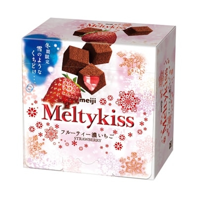 Socola Tươi Meiji Meltykiss Premium Strawberry 52gr ( Vị dâu tây)