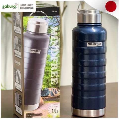 Bình giữ nhiệt inox 304 có quai xách Mind Free 550ml - Hàng Nhật nội địa