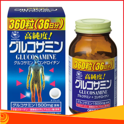Viên Uống Bổ Xương Khớp Glucosamin Orihiro 1500mg (360 viên)( đã phân loại) - Hàng Nhật nội địa