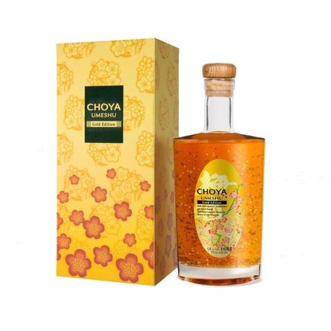 Rượu mơ vảy vàng cao cấp Choya Umeshu Gold Edition 500ml 19% - Hàng Nhật nội địa