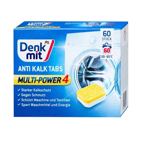 Hộp 60 viên vệ sinh lồng máy giặt Denkmit Anti Kalk Tabs