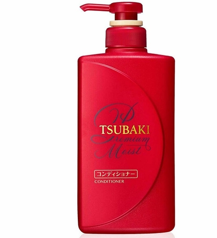 Dầu Xả Dưỡng Tóc Bóng Mượt Giảm Khô Rối Tsubaki Premium 490ml