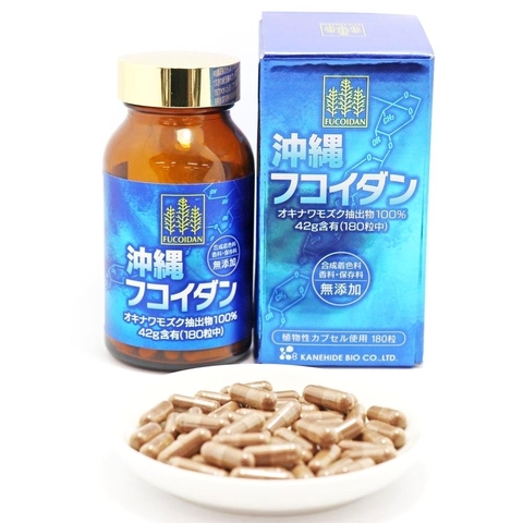 Viên uống hỗ trợ tăng cường sức khỏe  & phòng chống ung thư Okinawa Fucoidan 180 viên – Hàng Nhật nội địa