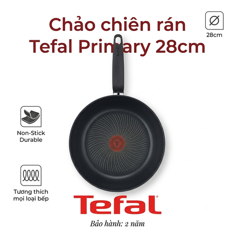 Chảo chiên rán Tefal Primary 28cm chính hãng
