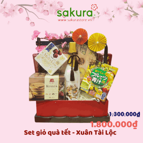 Giỏ quà tết Nhật Bản Xuân Tài Lộc