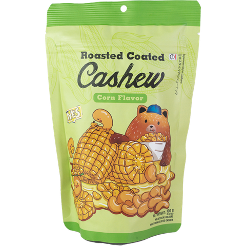 Hạt Điều Indo IYES Cashew Rang Tẩm Vị Bắp 100g - Hàng Nhật nội địa