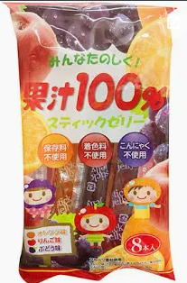 Thạch Rau Câu Ribon 3 Vị Trái Cây 15 Que (245g) - Hàng Nhật nội địa