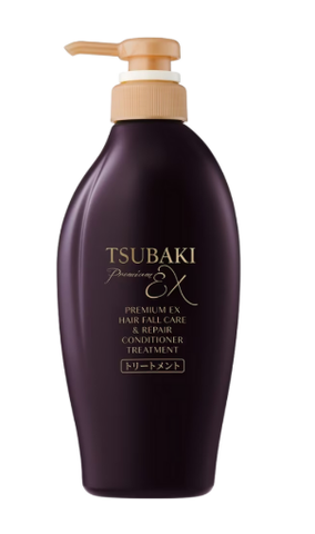 Dầu xả Tsubaki Premium Ex ngăn gãy rụng và làm phồng tóc 450ml ( màu tím cho tóc yếu)