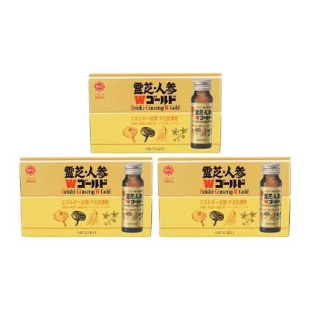 Combo 3 Hộp Nước Sâm Linh Chi Menard Reishi Ginseng Phục Hồi Thể Lực Nhanh ( 30 Lọ)  - Hàng Nhật nội địa