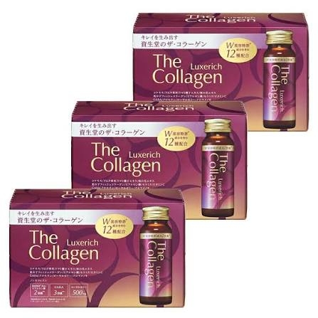 Combo 1 Tháng Nước Uống The Collagen Shiseido Luxerich 35+ ( 3 Hộp) - Hàng Nhật nội địa