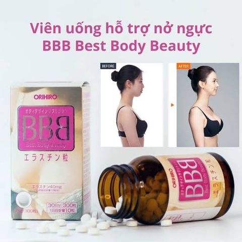 Viên uống nở ngực BBB Best Body Beauty Orihiro 300v- Hàng Nhật nội địa
