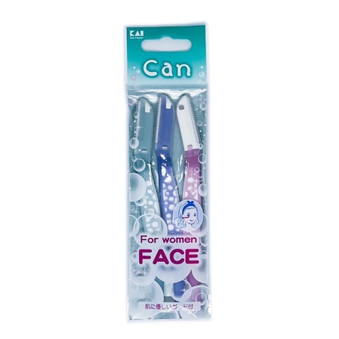 Dao Cạo Mặt Kai Can For Women Face 3 Cái