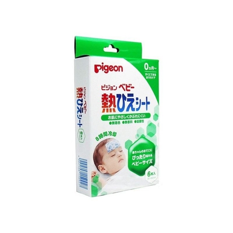 Miếng dán hạ sốt Pigeon hộp 6 miếng - Hàng Nhật nội địa