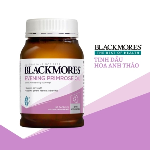 ( Úc) Tinh dầu hoa anh thảo Blackmores Evening Primrose Oil hỗ trợ nội tiết tố nữ lọ 190 viên