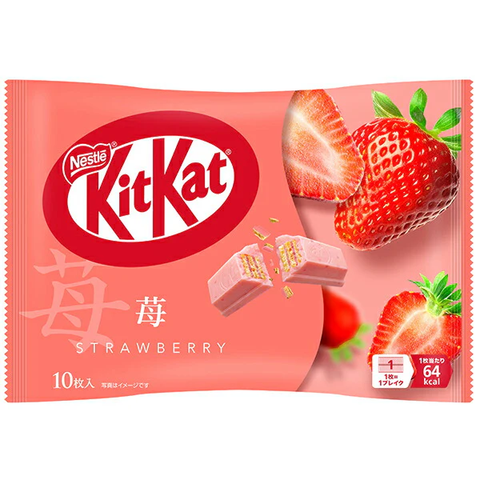 Bánh Kitkat vị Dâu tây Nhật Bản 10 cái - Hàng Nhật nội địa