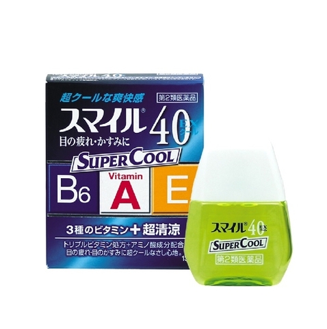 Nhỏ mắt bổ sung 3 loại vitamin B6-A-E giúp sáng mắt siêu mát 13ml - Hàng Nhật nội địa