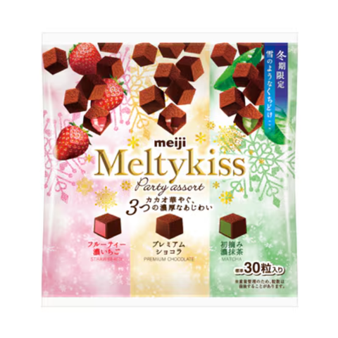 Socola tươi Meiji Melty Kiss Party tổng hợp 3 vị ( 30 chiếc) - Hàng Nhật nội địa