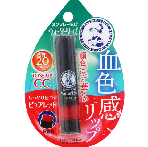 Son dưỡng môi chống nắng, bổ sung vitamin E màu đỏ 4.5gr Rohto Mentholatum - Hàng Nhật nội địa