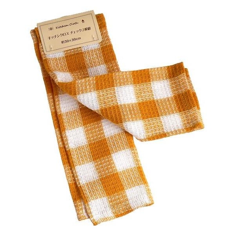 Set 2 khăn lau nhà bếp màu sắc 30x 30cm- Hàng Nhật nội địa