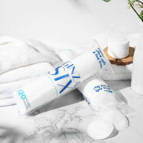 Bông tẩy trang GinzaSix Cotton 120 miếng