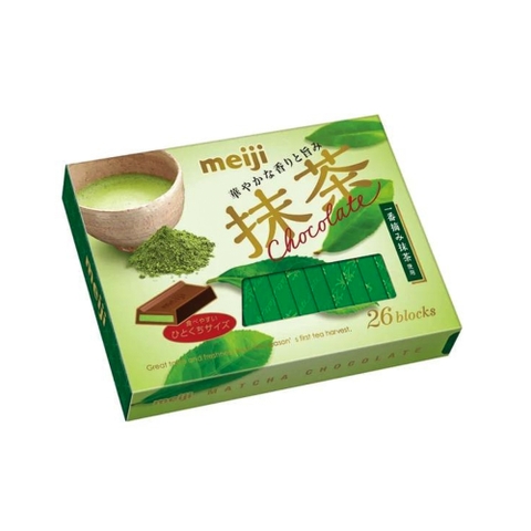 Socola Meiji Nhật Bản vị matcha 26 viên- Hàng Nhật nội địa