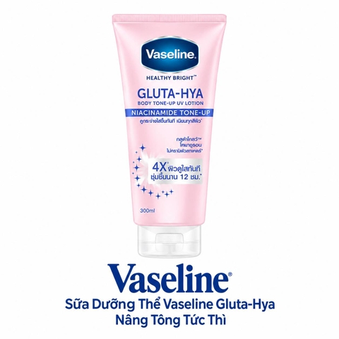 ( Thái Lan) Sữa Dưỡng Thể Vaseline Gluta-Hya Nâng Tông Tức Thì Tuýp 300ml