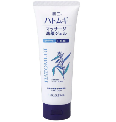 Sữa rửa mặt massage chiết xuất hạt ý dĩ Hatomugi Massage Cleansing Gel (150g) - Hàng Nhật nội địa