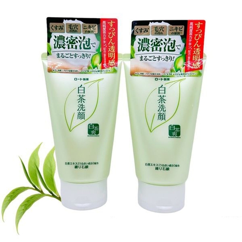 Sữa Rửa Mặt Trà Xanh Shirochasou Rohto 120g- Hàng Nhật nội địa
