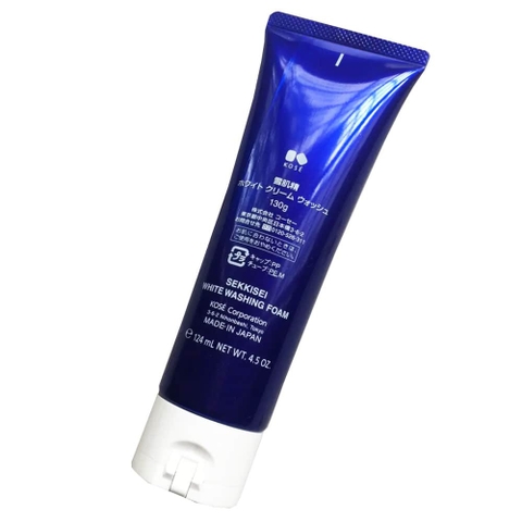 Sữa Rửa Mặt Làm Trắng Sáng, Mịn Da Kose Sekkisei White Washing Foam 124ml - Hàng Nhật nội địa