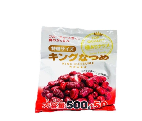 Táo đỏ sấy khô King Natsume 500g+50g - Hàng Nhật nội địa