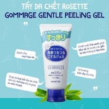 Gel Tẩy Tế Bào Chết Rosette Gommage Gentle 120g Dành Cho Da Thường, Da Dầu Màu Xanh - Hàng Nhật nội địa