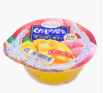 Thạch rau câu Tarami vị đào trắng và xoài 160g - Hàng Nhật nội địa