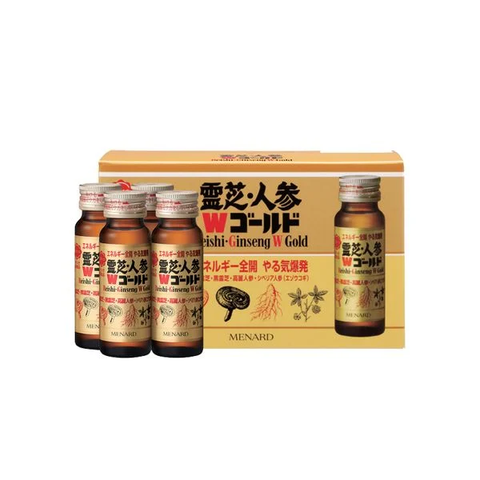 Combo 2 Nước Sâm Linh Chi Phục Hồi Thể Lực Nhanh Menard Reishi Ginseng ( 10 Lọ x 50ml) - Hàng Nhật nội địa