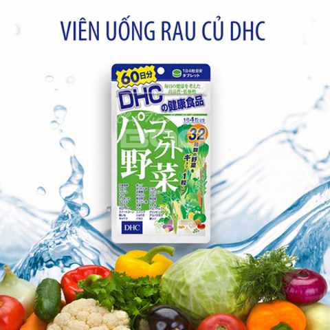 Viên uống bổ sung 32 loại rau củ quả DHC 60 ngày (240 viên) - Hàng Nhật nội địa