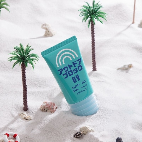 Kem Chống Nắng Menard UV SPF 50 PA+++ Nâng Tông Dưỡng Sáng 65g - Hàng Nhật nội địa