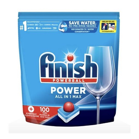 Viên rửa chén bát Finish Power All in 1 túi 100 viên