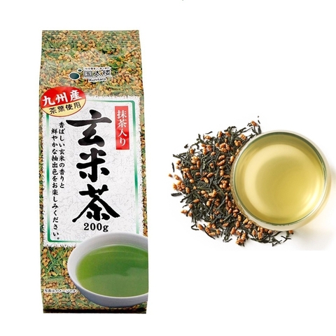 Trà xanh gạo lứt rang Kunitaro 150g- Hàng Nhật chính hãng