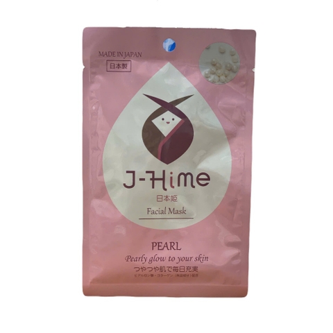 Mặt nạ dưỡng trắng và hồng da tinh chất ngọc trai J-Hime - Hàng Nhật nội địa