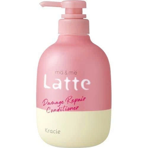 Dầu xả phục hồi tóc cho bé và gia đình Latte Conditioner Kracie hương táo và hoa cam 490g - Hàng Nhật Nội Địa