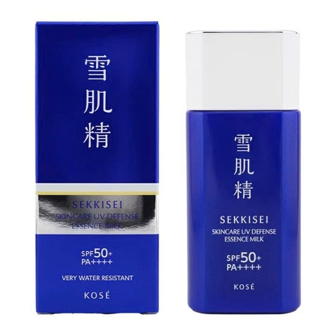 Sữa chống nắng bảo vệ da toàn diện Sekkisei Skincare UV Defense Essence Milk SPF 50+ Pa++++ 60g - Hàng Nhật nội địa