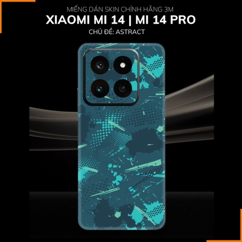 Dán skin điện thoại Xiaomi Mi 14 , Mi 14 Pro full body và camera nhập khẩu chính hãng USA in hình ASTRACT - SKD J03 phụ kiện điện thoại huỳnh tân store