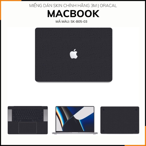 Dán skin macbook pro, macbook air chính hãng 3M nhập khẩu USA - SKIN 3M - MACBOOK - PATTEN TEXTURE 03 - SK-B05-03 phụ kiện điện thoại huỳnh tân store