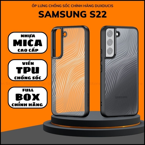 Ốp lưng samsung s22 aimo chính hãng duxducis chống va đập trong suốt không ố vàng huỳnh tân store