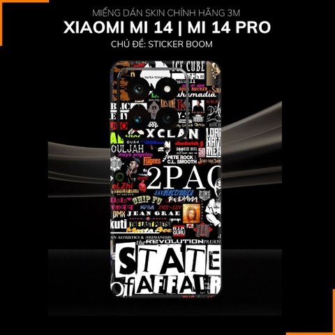 Dán skin điện thoại Xiaomi Mi 14 , Mi 14 Pro full body và camera nhập khẩu chính hãng USA in hình STICKER BOOM - SKD L10 phụ kiện điện thoại huỳnh tân store
